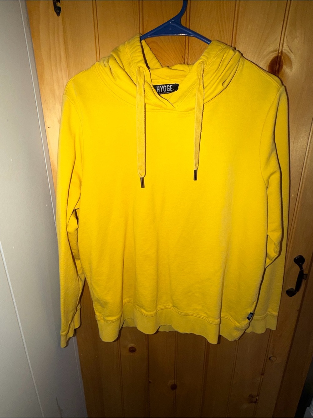 Hygee Yellow Unisex Pullover Sweatshirt - Bright Yellow-Size Large